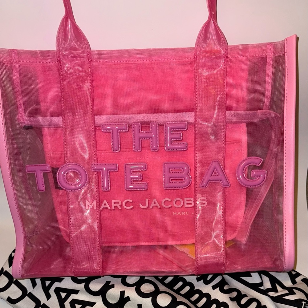 SOLD OUT Marc Jacobs Pink Mesh Tote Bag Large